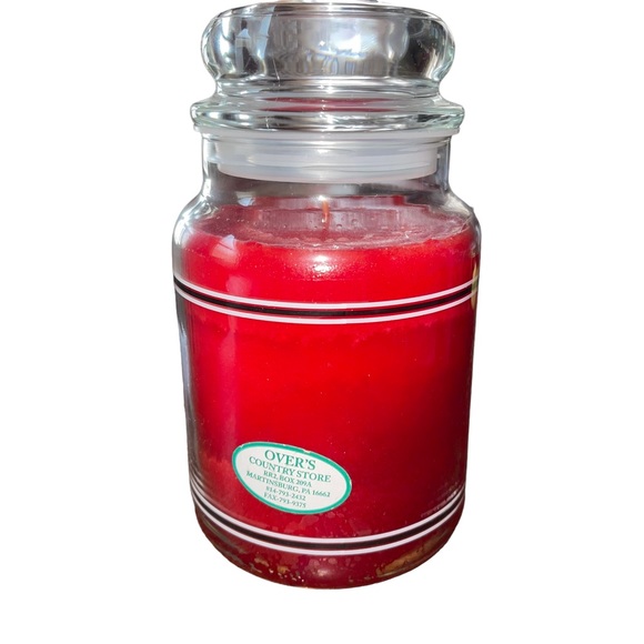 Yankee Candle Macintosh Large Housewarmer Candle Black Band 22 Oz New Retired - Picture 2 of 4